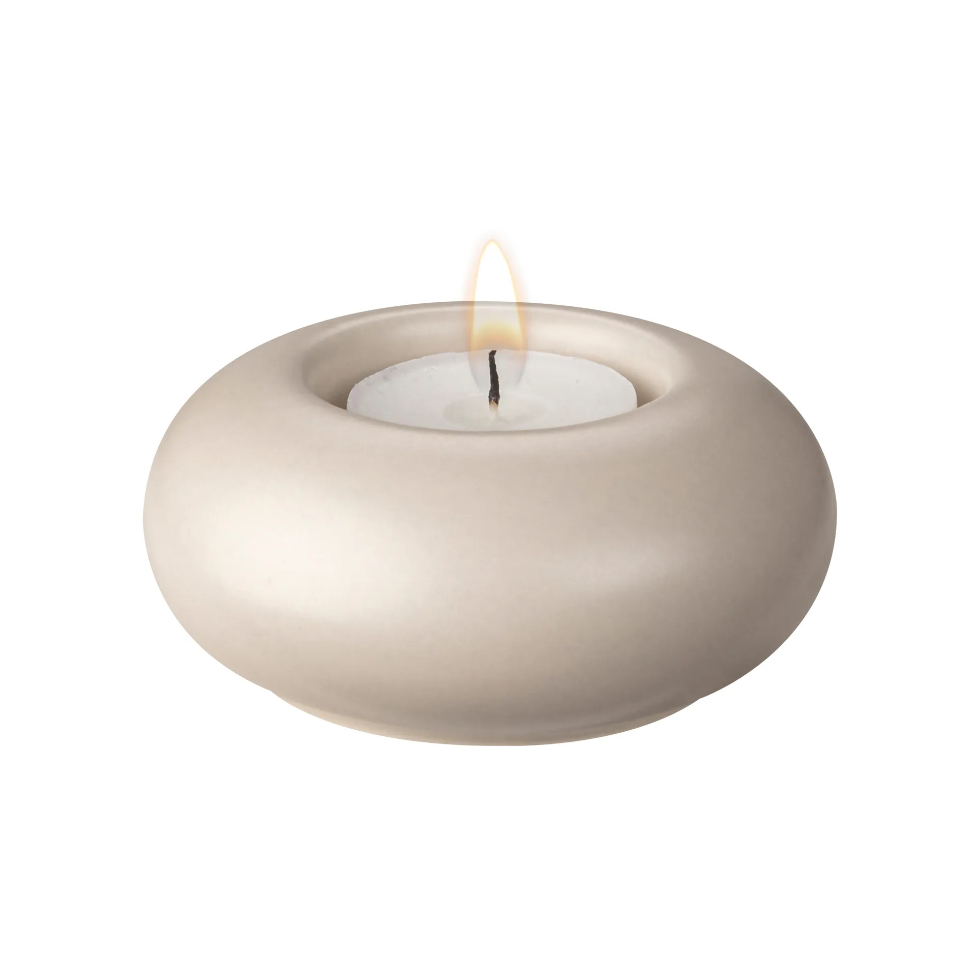 Photophore Stone Ø9 cm, Beige Scandi Living