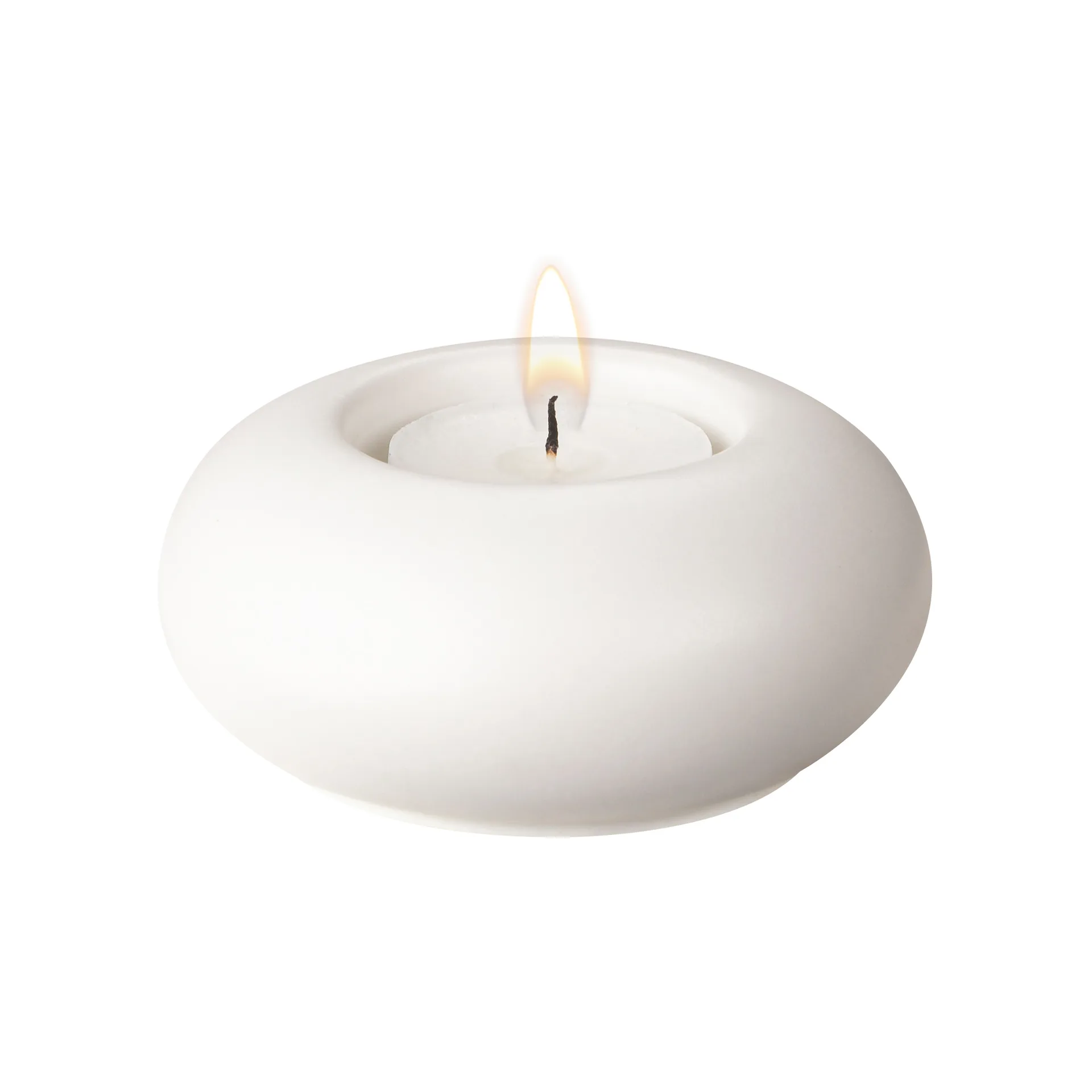 Photophore Stone Ø9 cm, Blanc Scandi Living