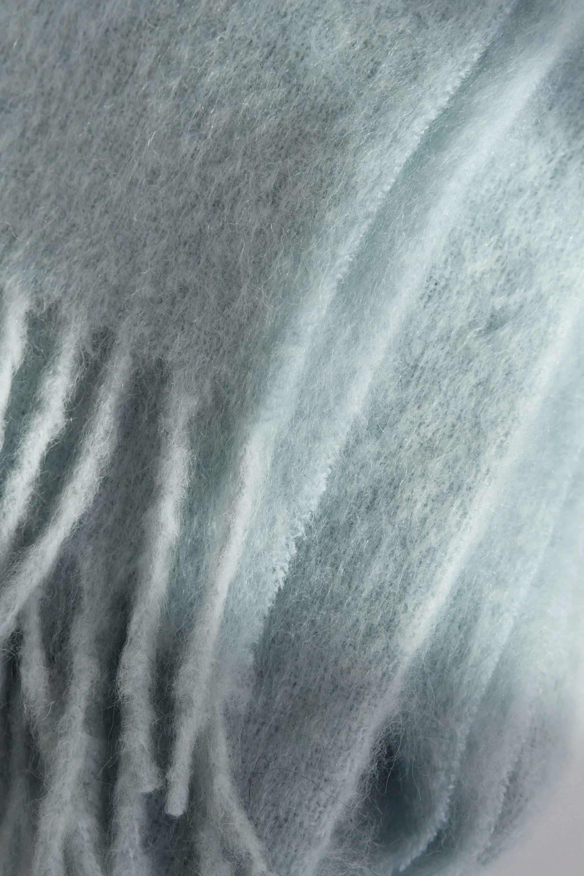 Plaid Dune en mohair 130x170 cm, Ice blue Scandi Living