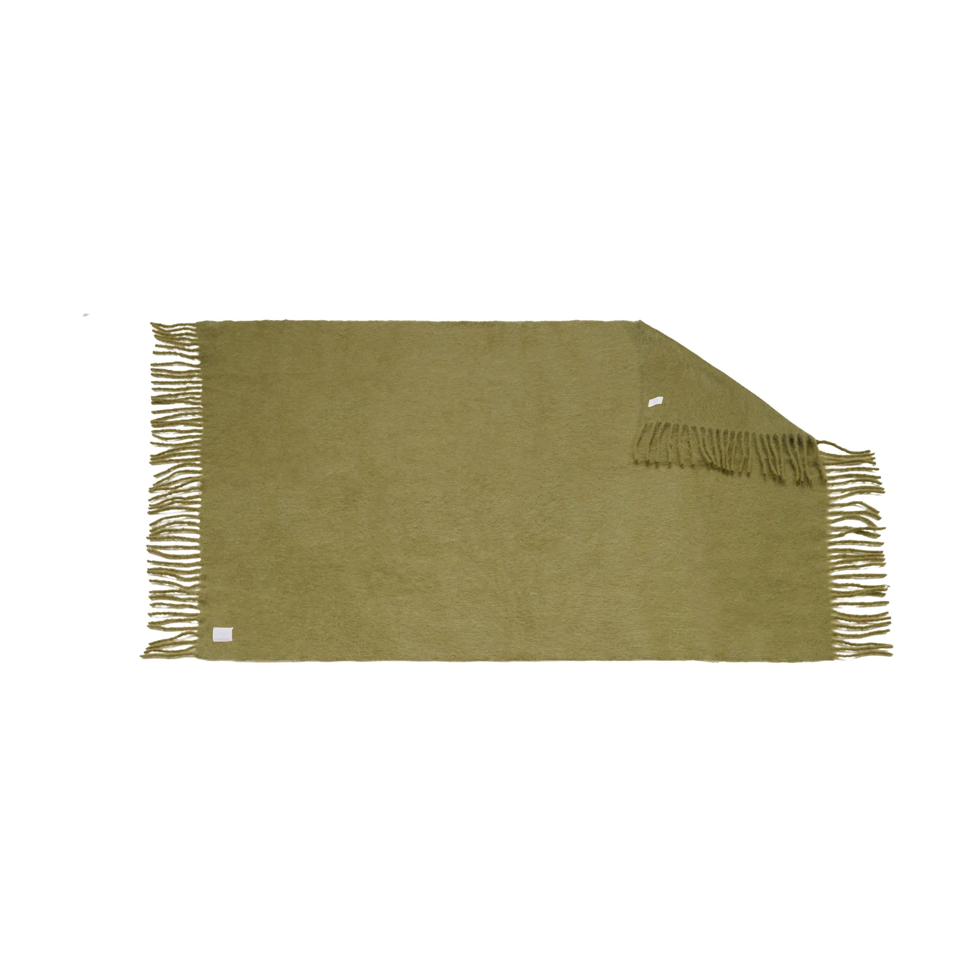 Plaid Dune en mohair 130x170 cm, Olive Scandi Living