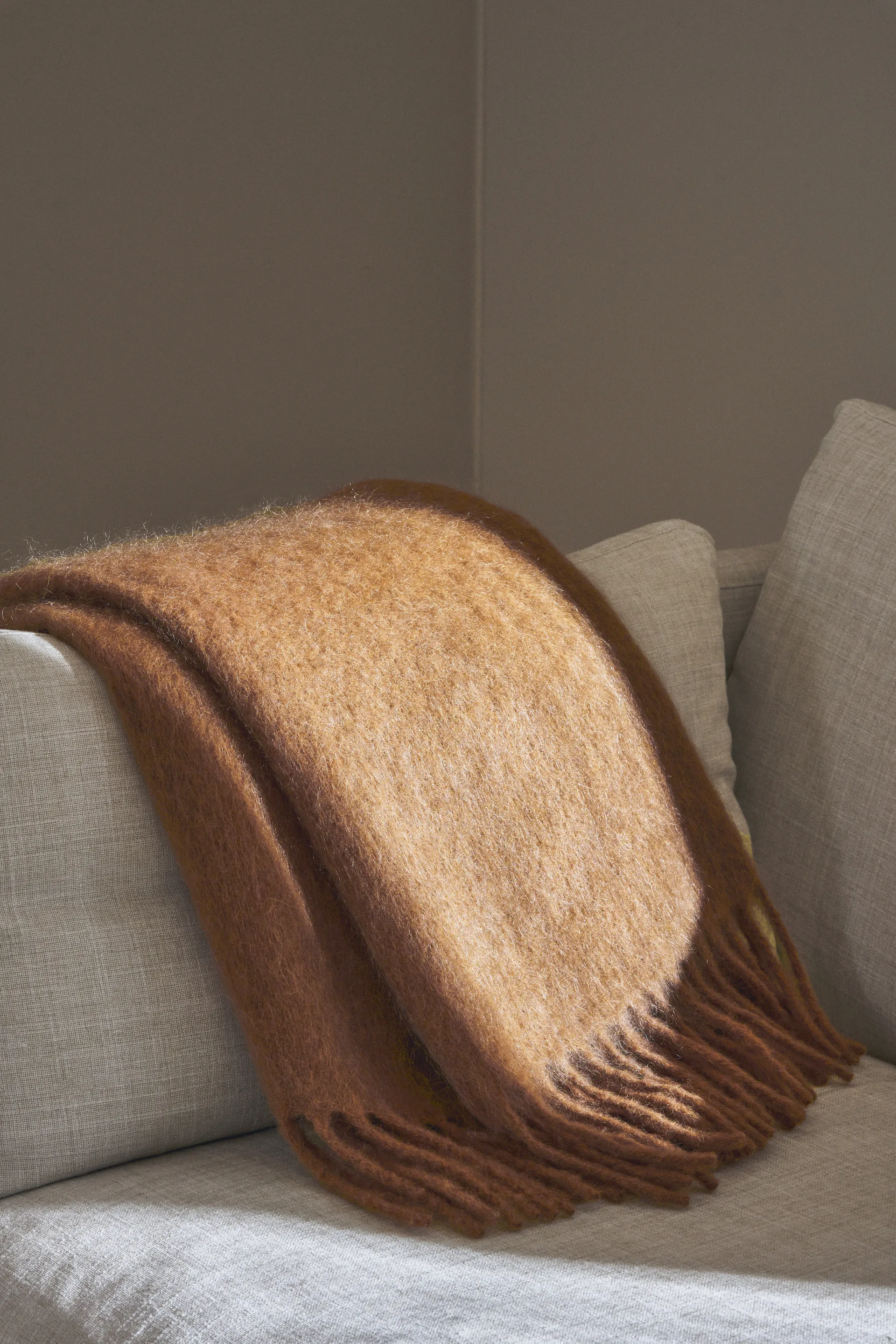 Plaid Dune en mohair 130x170 cm, Wheat Scandi Living