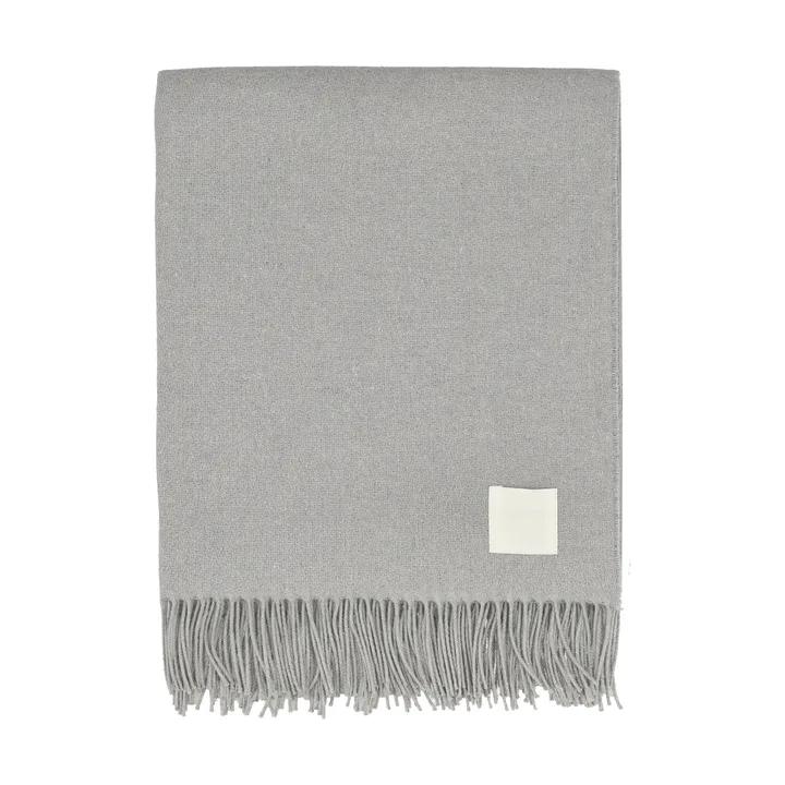 Plaid en coton Loom 125x170 cm - Fog - Scandi Living