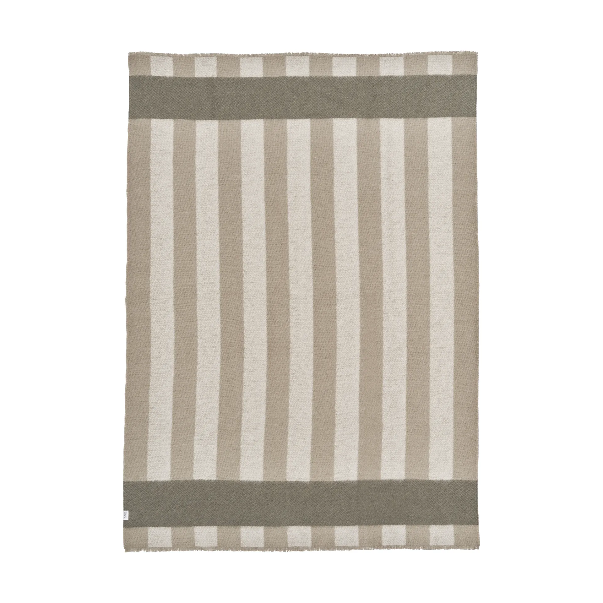 Plaid en laine Aisles 130x180 cm, Beige Scandi Living