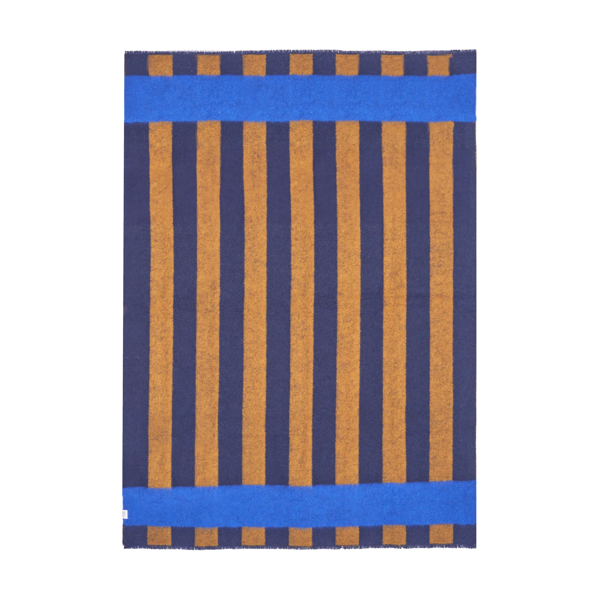 Plaid en laine Aisles 130x180 cm, Bleu Scandi Living