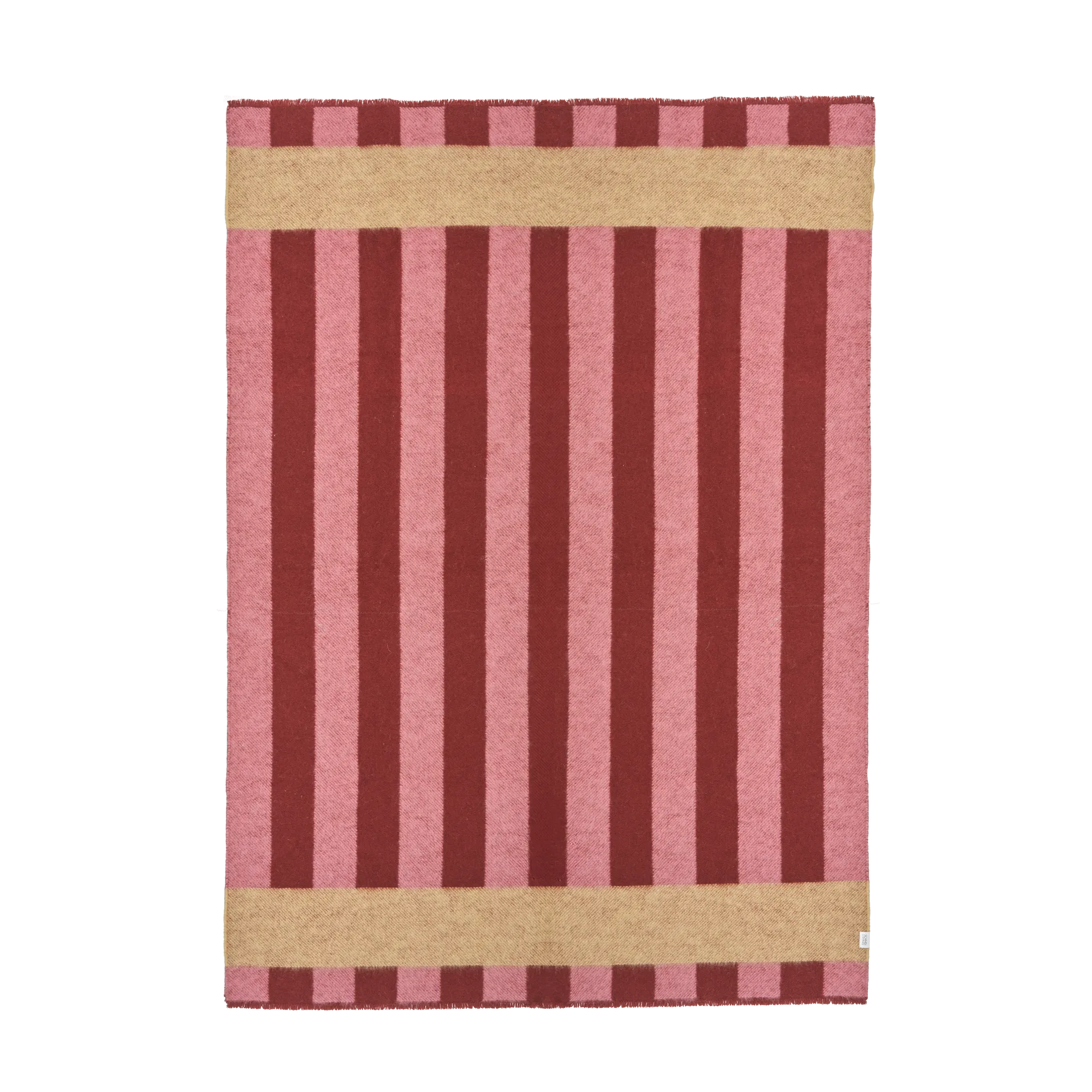 Plaid en laine Aisles 130x180 cm, Rouge Scandi Living