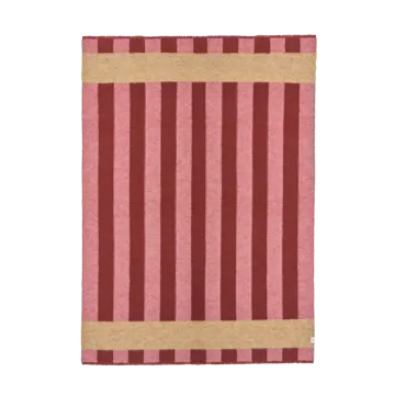 Plaid en laine Aisles 130x180 cm - Rouge - Scandi Living