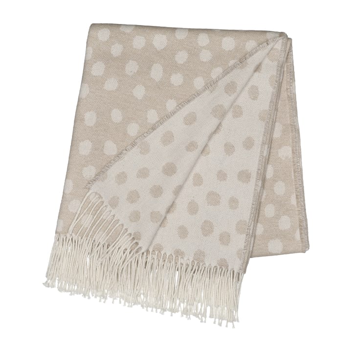 Plaid en laine Droplets 130x185 cm - Beige - Scandi Living