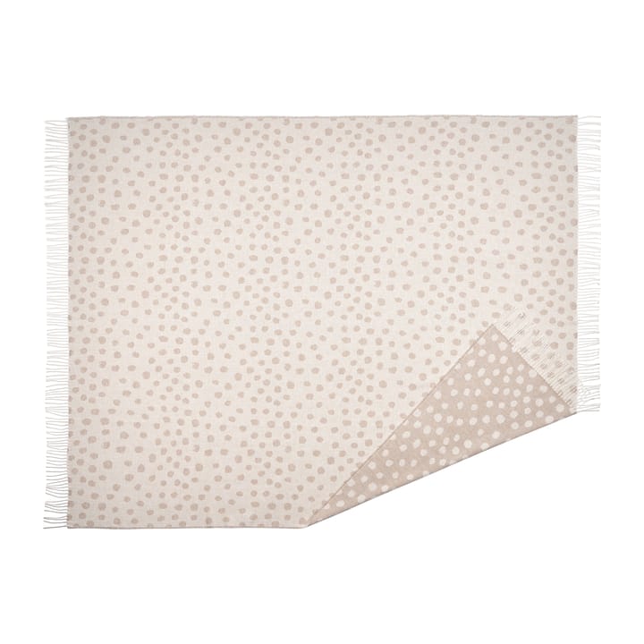 Plaid en laine Droplets 130x185 cm, Beige Scandi Living