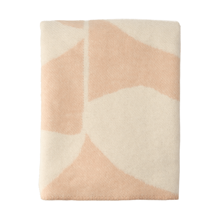 Plaid en laine Leaf 130x180 cm - Peach - Scandi Living