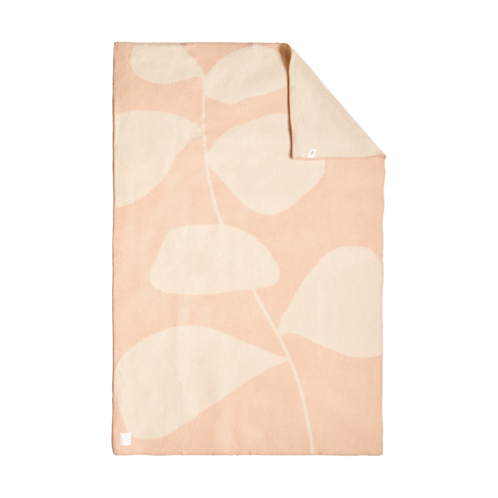 Plaid en laine Leaf 130x180 cm, Peach Scandi Living