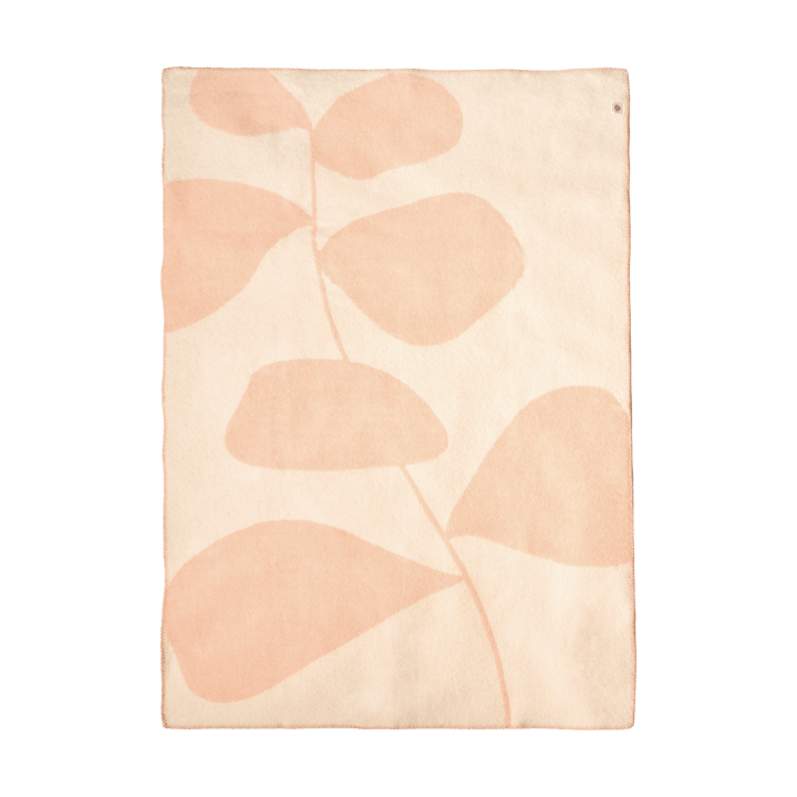 Plaid en laine Leaf 130x180 cm, Peach Scandi Living
