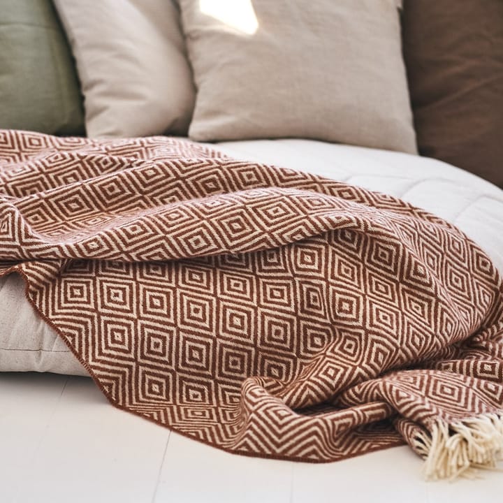 Plaid en laine Salt, Terracotta Scandi Living