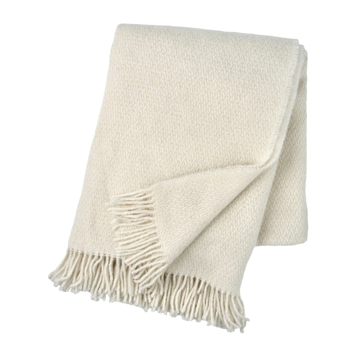 Plaid en laine Sandstone 130x180 cm - Blanc - Scandi Living