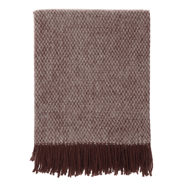 Plaid en laine Sandstone 130x180 cm - Bourgogne - Scandi Living