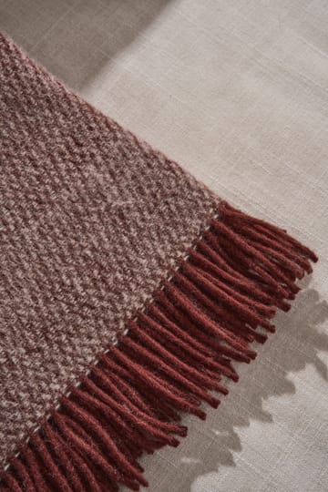 Plaid en laine Sandstone 130x180 cm - Bourgogne - Scandi Living