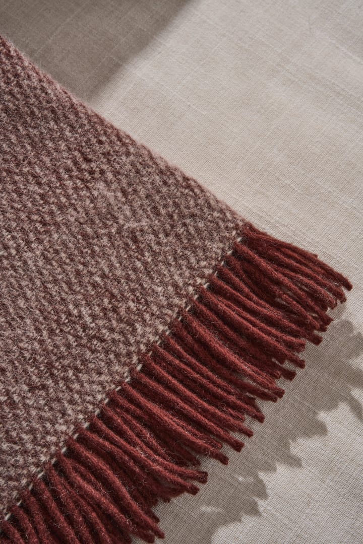 Plaid en laine Sandstone 130x180 cm, Bourgogne Scandi Living
