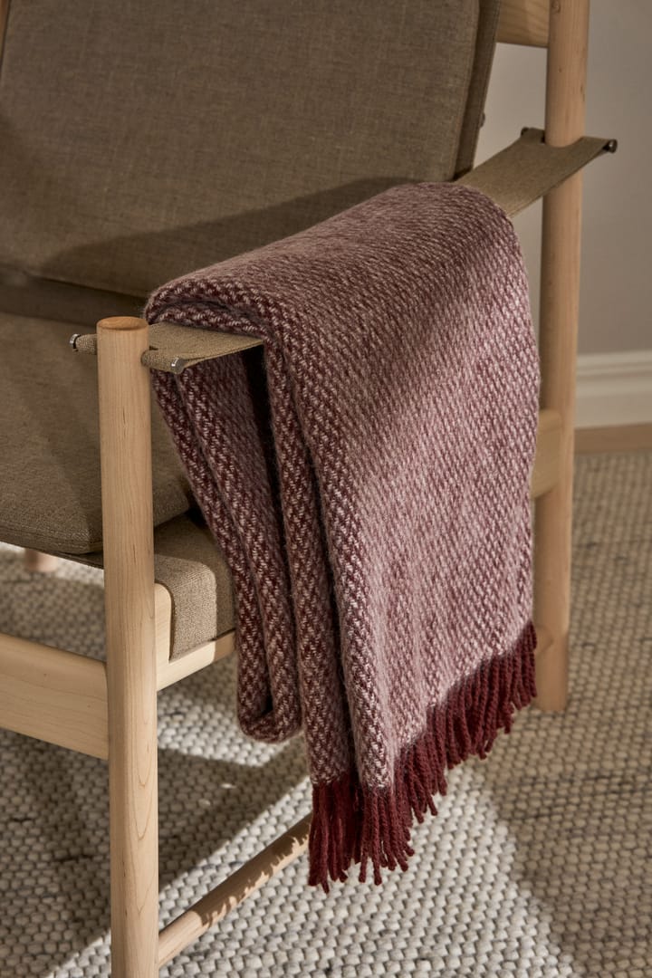 Plaid en laine Sandstone 130x180 cm, Bourgogne Scandi Living