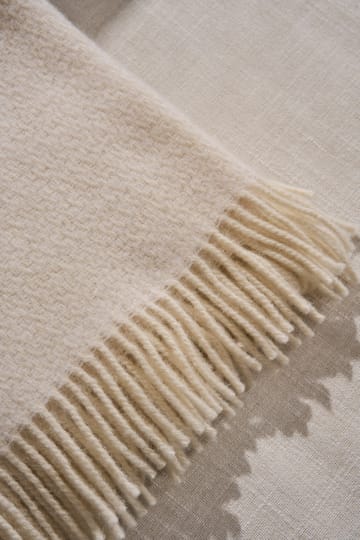 Plaid en laine Sandstone 130x180 cm - Creme - Scandi Living