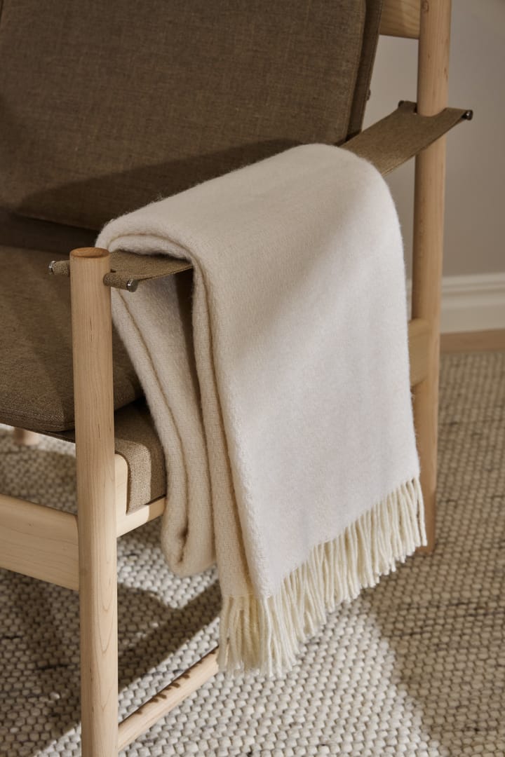 Plaid en laine Sandstone 130x180 cm, Creme Scandi Living