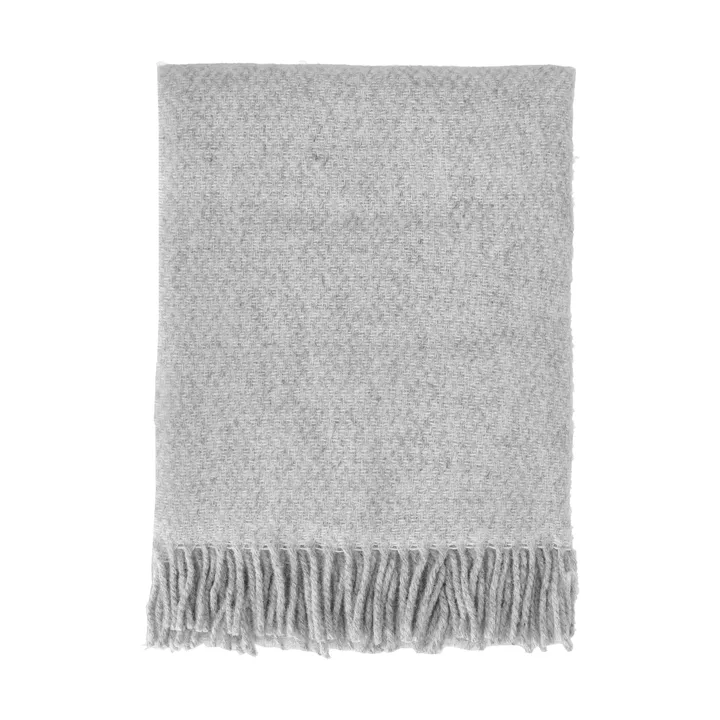 Plaid en laine Sandstone 130x180 cm - Gris clair - Scandi Living