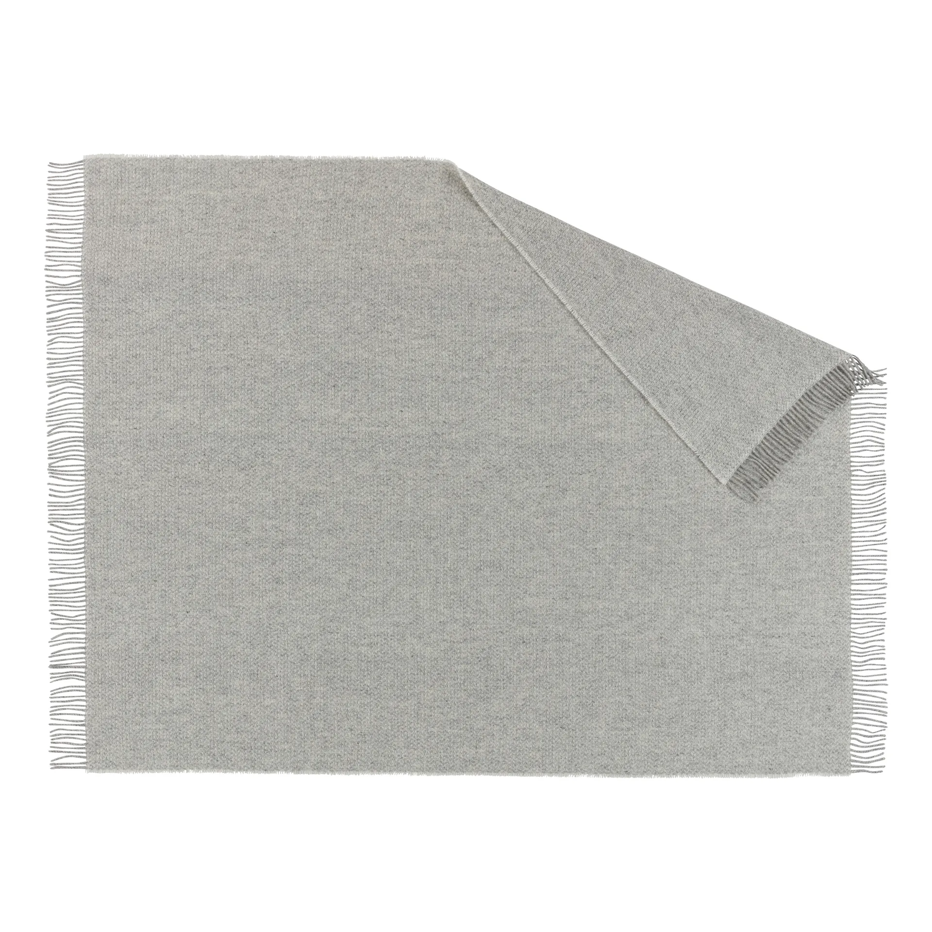 Plaid en laine Sandstone 130x180 cm, Gris clair Scandi Living