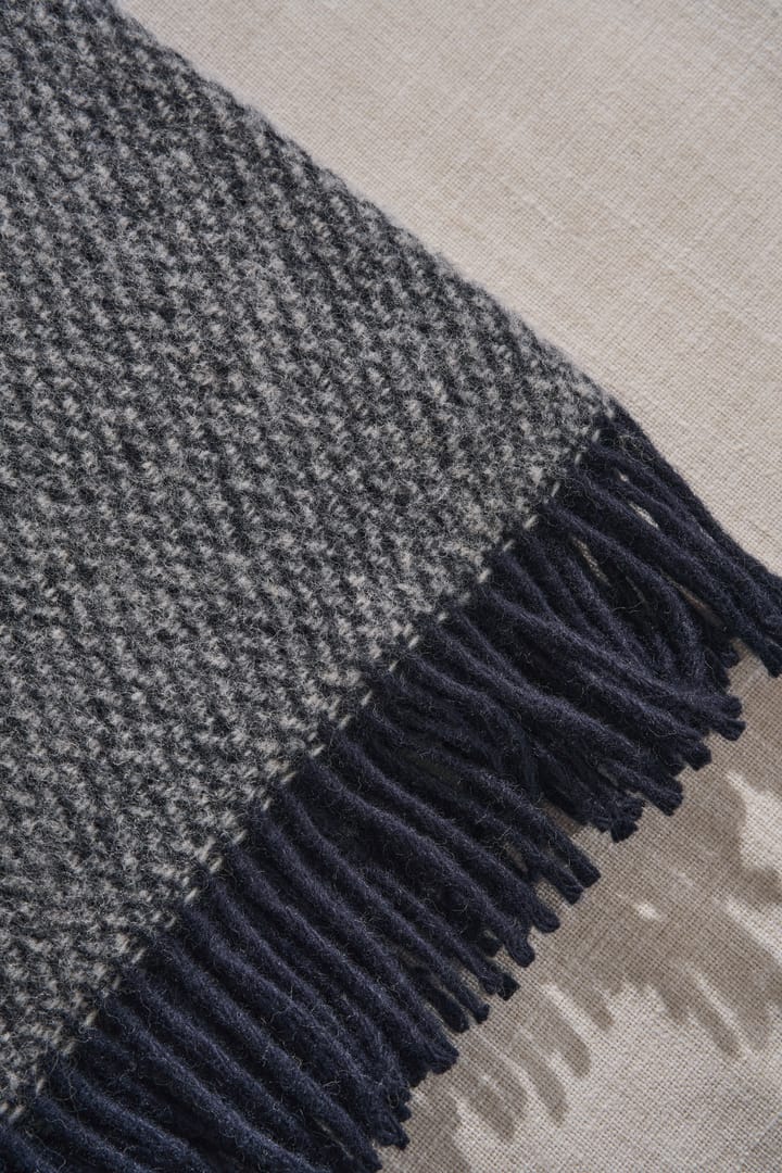 Plaid en laine Sandstone 130x180 cm, Indigo bleu Scandi Living