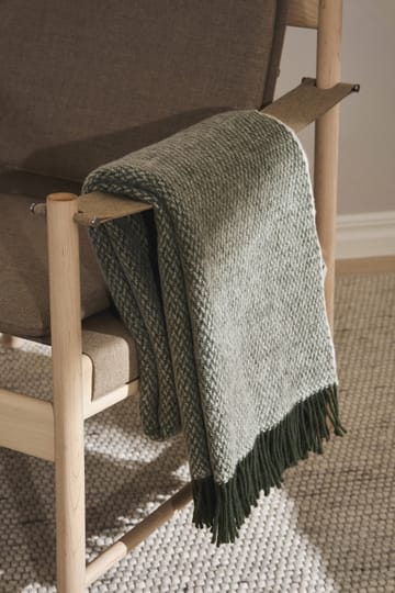 Plaid en laine Sandstone 130x180 cm - Khaki vert - Scandi Living