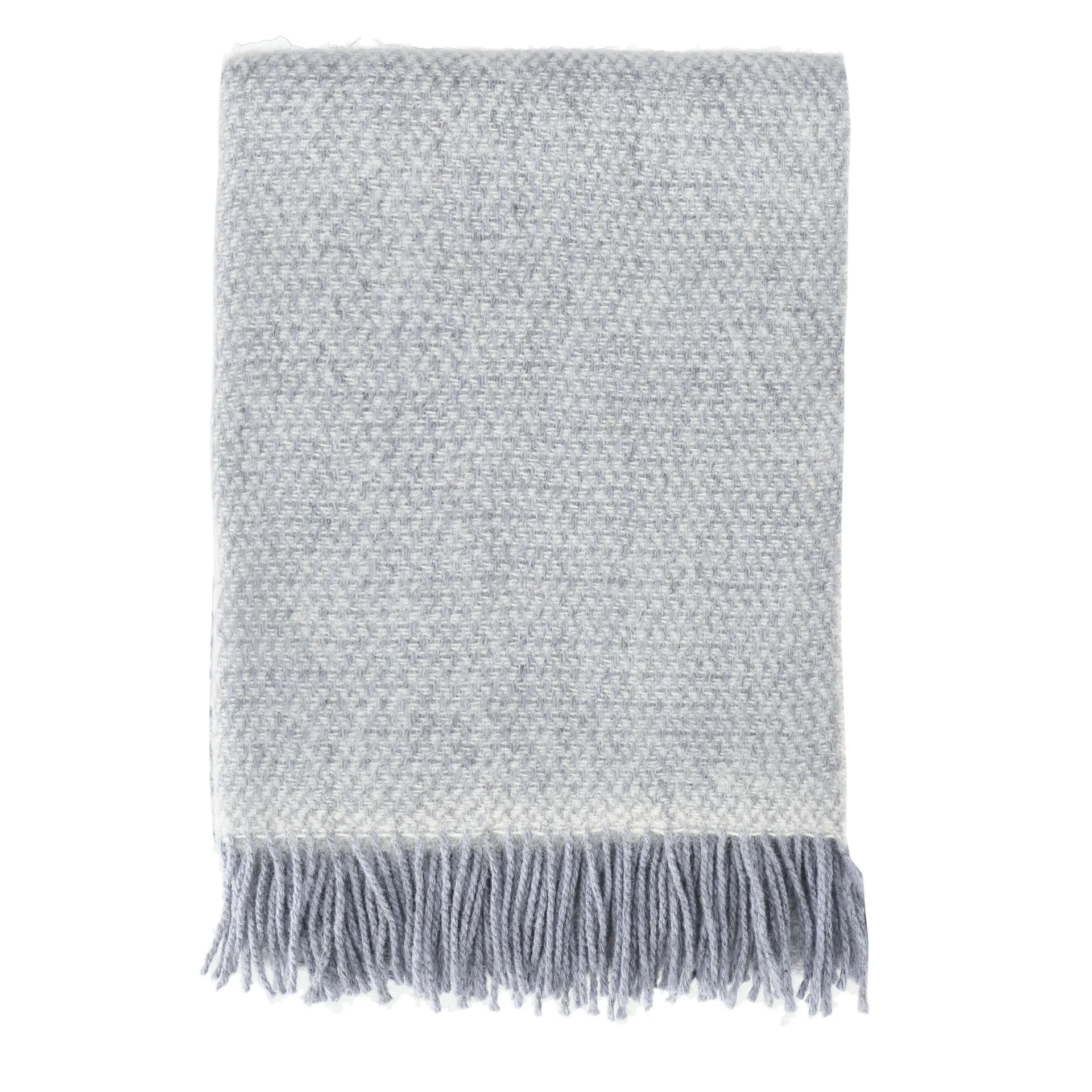 Plaid en laine Sandstone 130x180 cm, Mélange bleu-gris Scandi Living
