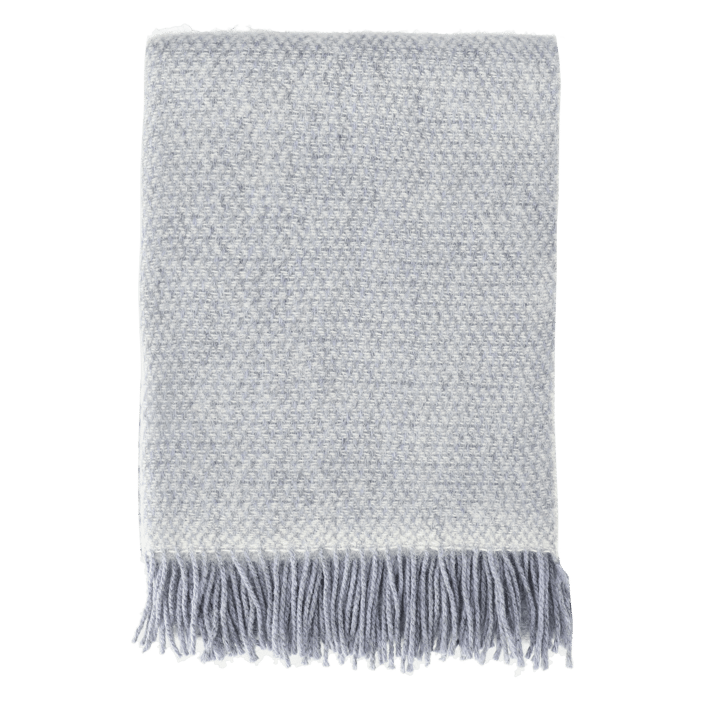 Plaid en laine Sandstone 130x180 cm - Mélange bleu-gris - Scandi Living