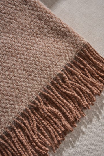 Plaid en laine Sandstone 130x180 cm - Mocca - Scandi Living