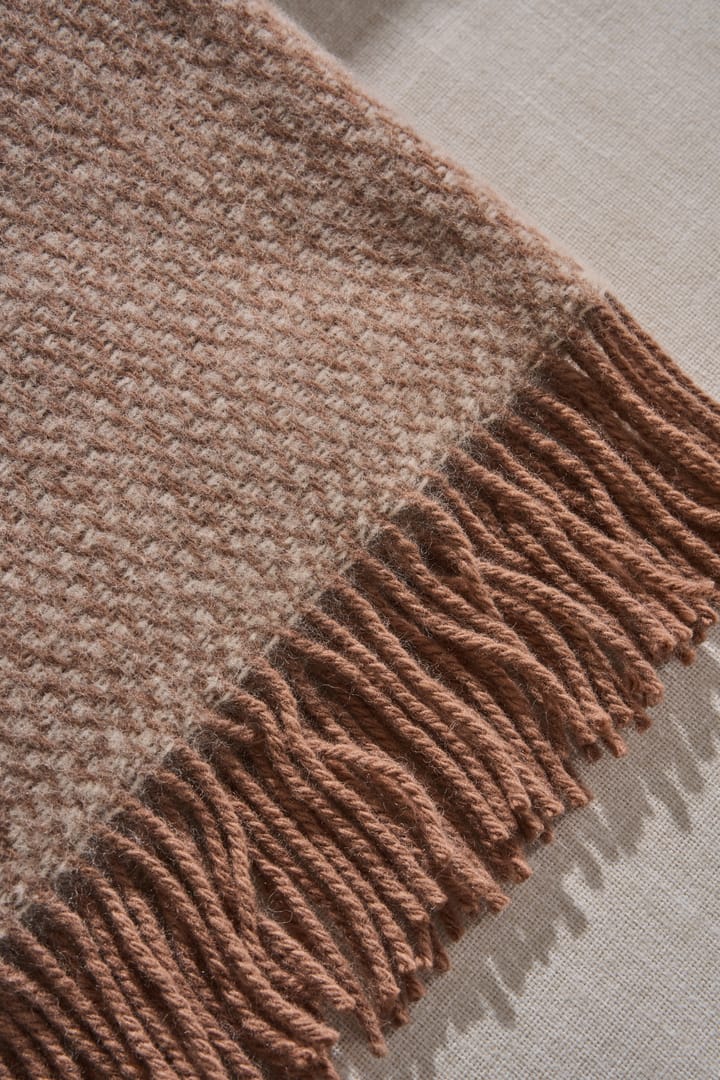 Plaid en laine Sandstone 130x180 cm, Mocca Scandi Living