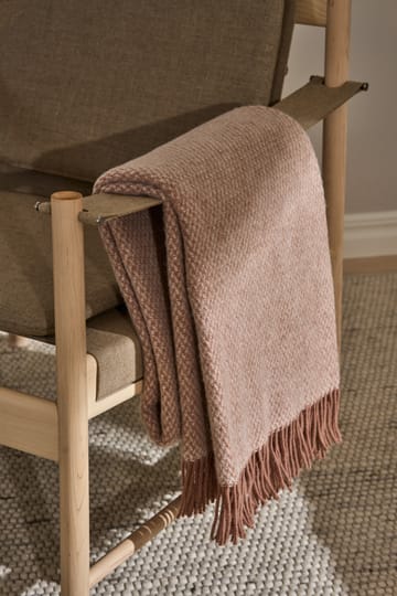 Plaid en laine Sandstone 130x180 cm - Mocca - Scandi Living