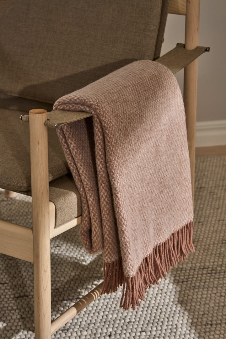 Plaid en laine Sandstone 130x180 cm, Mocca Scandi Living