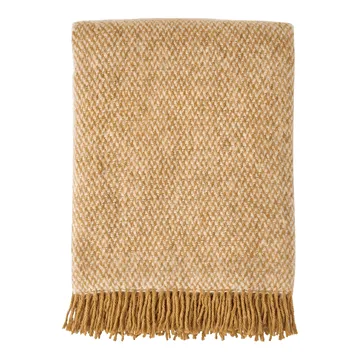 Plaid en laine Sandstone 130x180 cm - Mustard - Scandi Living