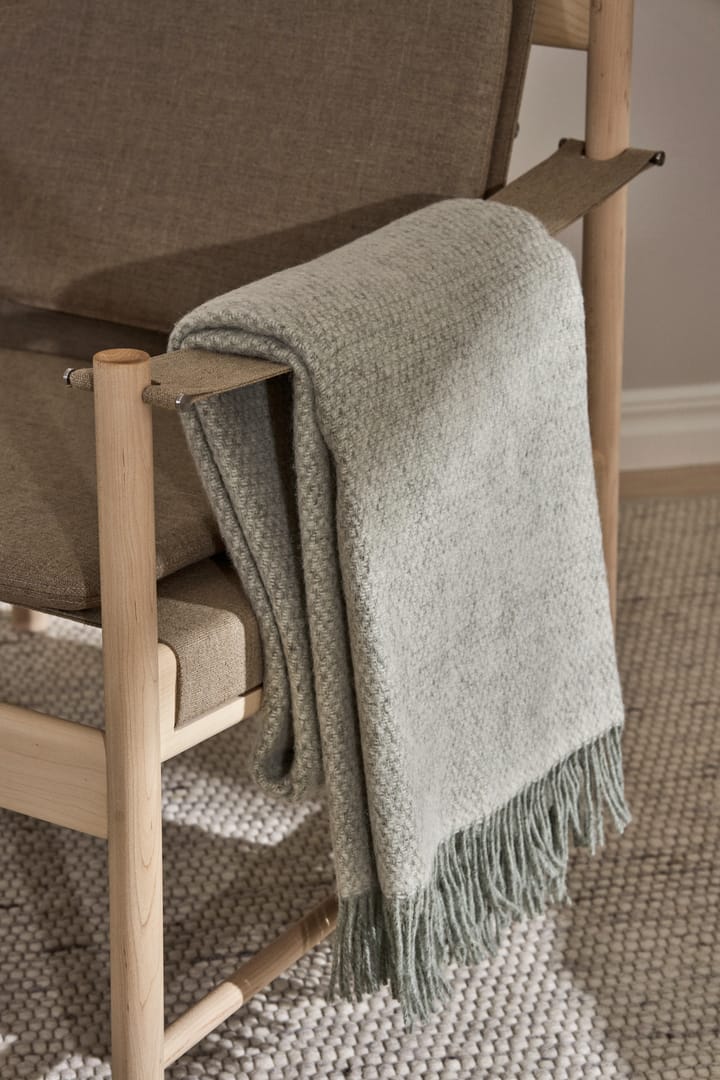 Plaid en laine Sandstone 130x180 cm, Sage Melange Scandi Living