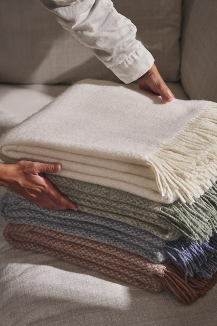 Plaid en laine Sandstone 130x180 cm, Sage Melange Scandi Living