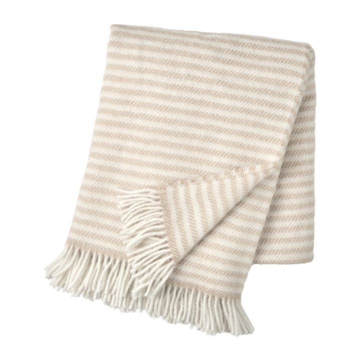 Plaid en laine Tidal 130x180 cm - Beige - Scandi Living