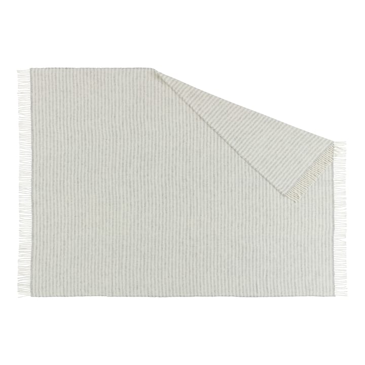Plaid en laine Tidal 130x180 cm - Gris clair - Scandi Living