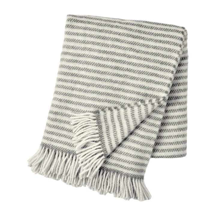 Plaid en laine Tidal 130x180 cm - Gris foncé - Scandi Living