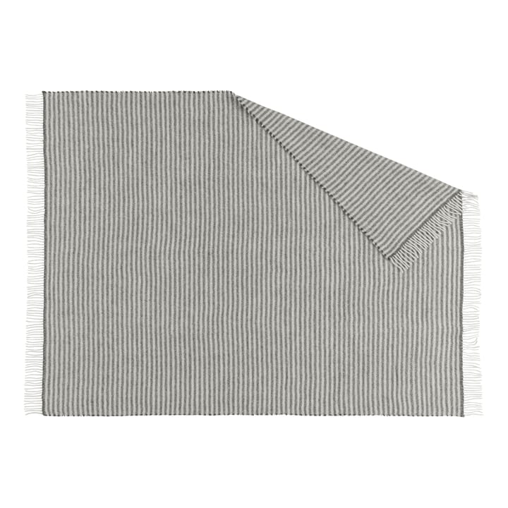 Plaid en laine Tidal 130x180 cm - Gris foncé - Scandi Living