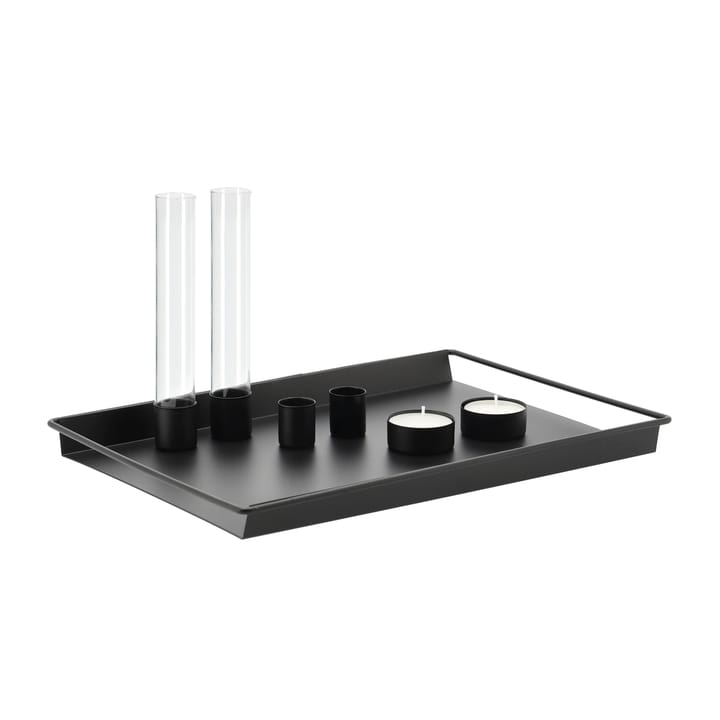 Plateau avec accessoire Draw 22x32 cm - Noir - Scandi Living