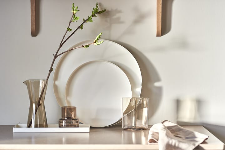 Plateau Edgy Ø30 cm, Blanc Scandi Living