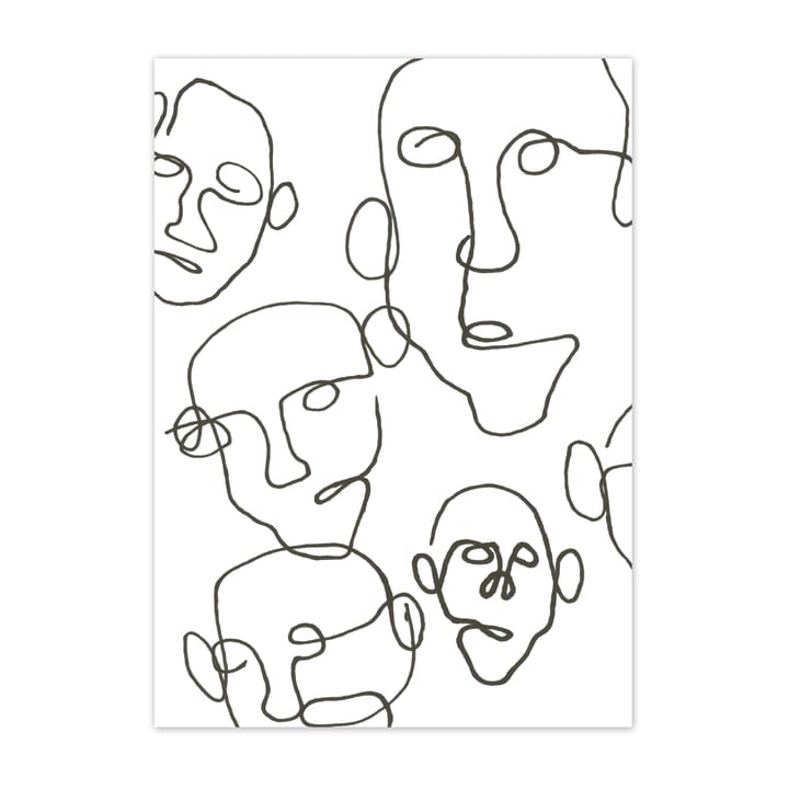 Poster Audience noir - 30x40 cm - Scandi Living