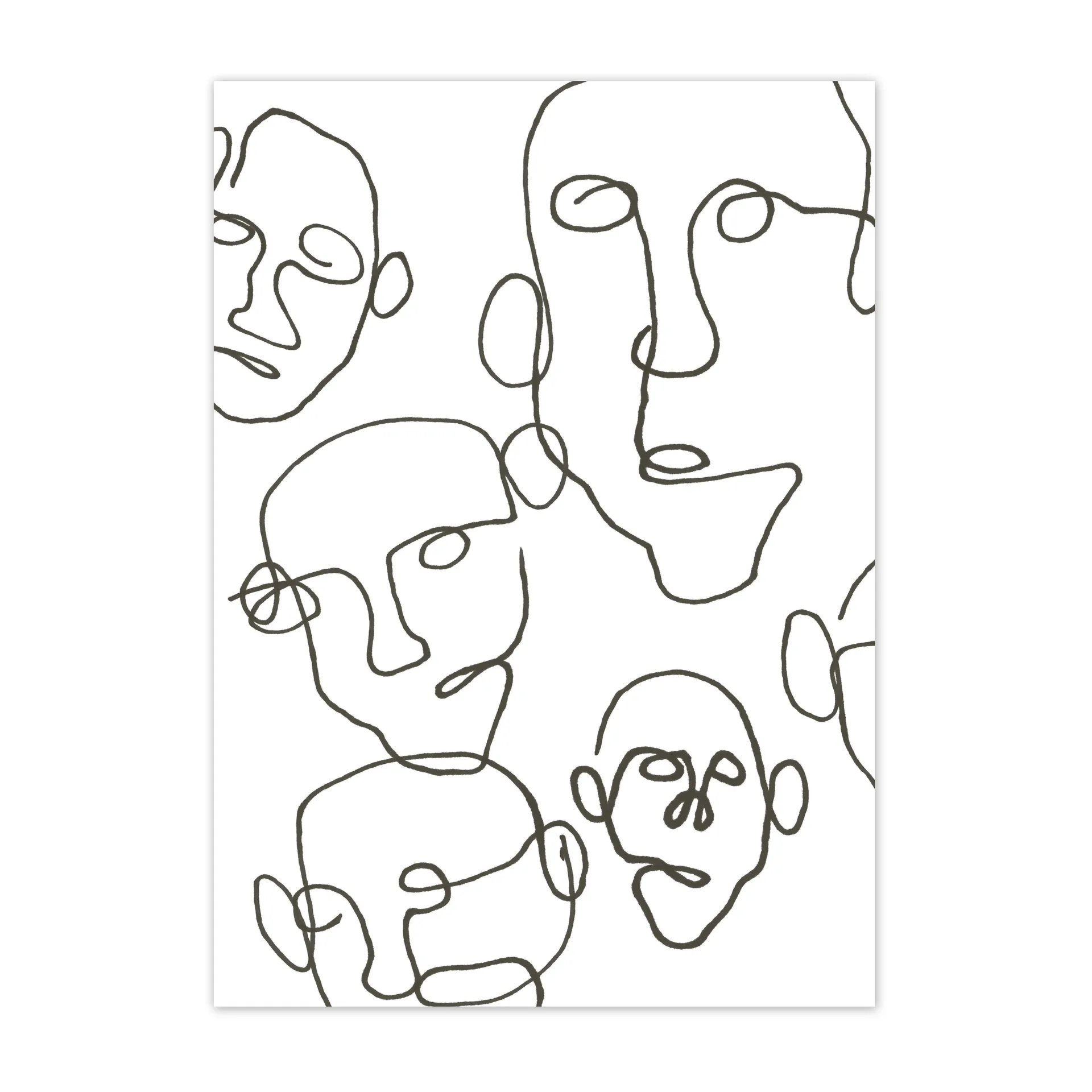 Poster Audience noir, 50x70 cm Scandi Living