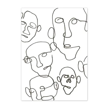 Poster Audience noir - 50x70 cm - Scandi Living