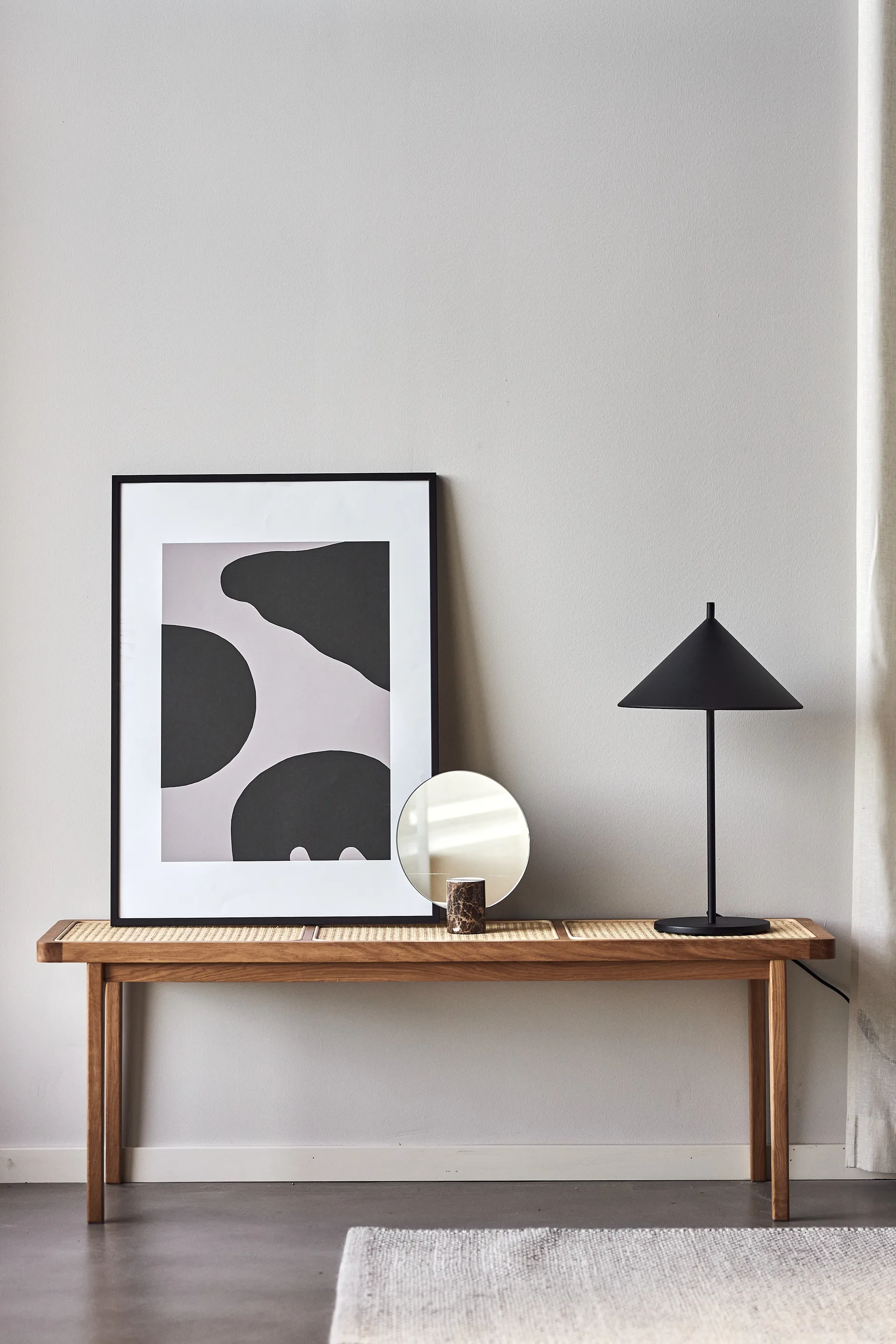 Poster Contour gris, 30x40 cm Scandi Living