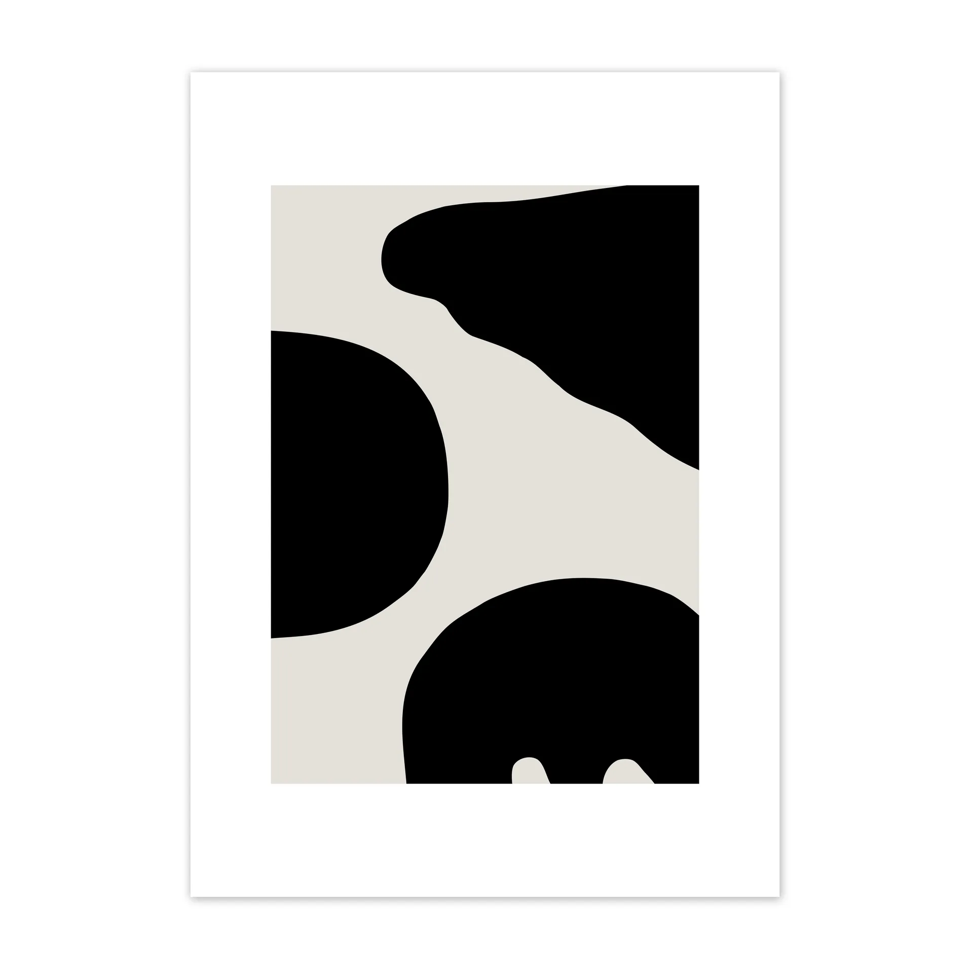 Poster Contour gris, 50x70 cm Scandi Living