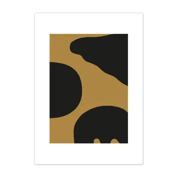 Poster Contour ocre - 50x70 cm - Scandi Living