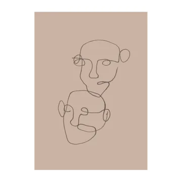 Poster Figurative beige - 30x40 cm - Scandi Living