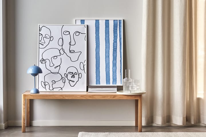 Poster Lineage bleu, 50x70 cm Scandi Living